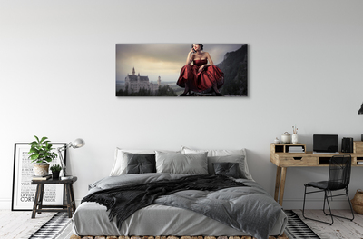 Canvas print Woman dress up