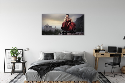 Canvas print Woman dress up