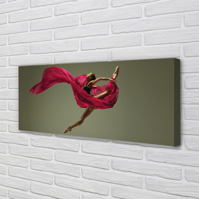 Canvas print Female pink string material