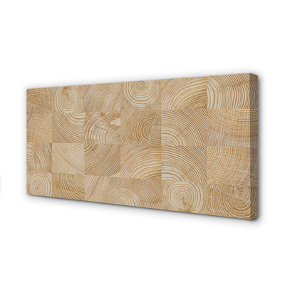 Canvas print Wood grain cube