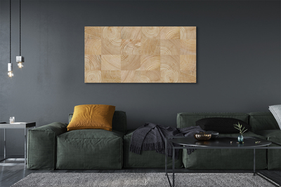Canvas print Wood grain cube