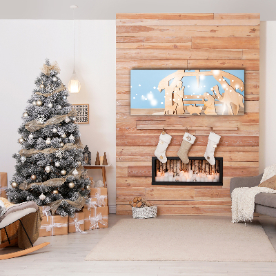 Canvas print Stable Christmas Winter