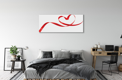 Canvas print Heart ribbon