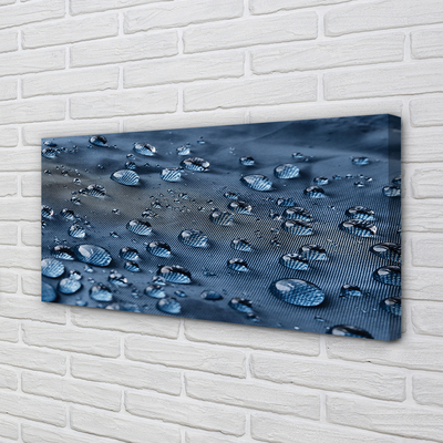 Canvas print Water drops macro