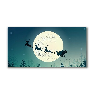 Canvas print Santa Claus Sleigh Christmas