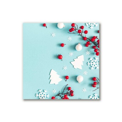 Canvas print Snowflakes Christmas Ornaments