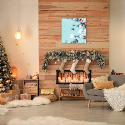 Canvas print Snowflakes Christmas Ornaments