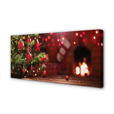 Canvas print Bauble christmas tree gifts