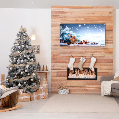 Canvas print Gingerbread Christmas holidays Snow