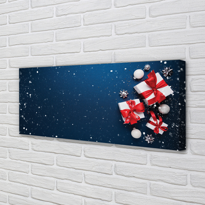 Canvas print The gifts snow