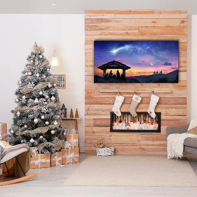 Canvas print Stable Christmas Jesus