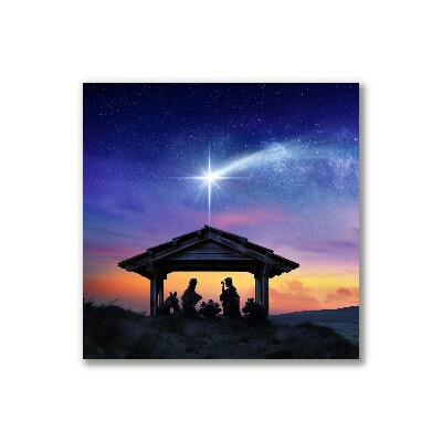 Canvas print Stable Christmas Jesus
