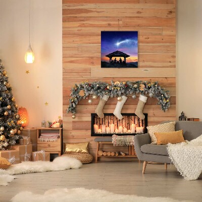 Canvas print Stable Christmas Jesus