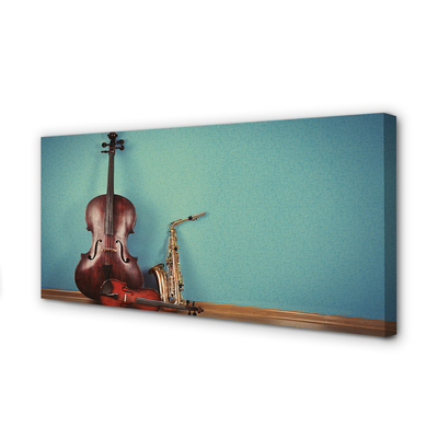 Canvas print Violin trumpet
