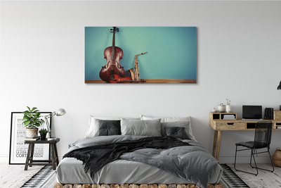 Canvas print Violin trumpet