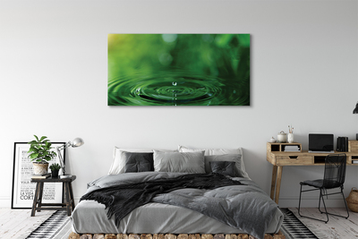 Canvas print A drop of water close up
