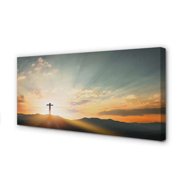 Canvas print Top-cross sun