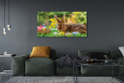 Canvas print Meadow rabbit eggs