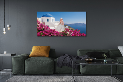 Canvas print Marine vessels greece flowers