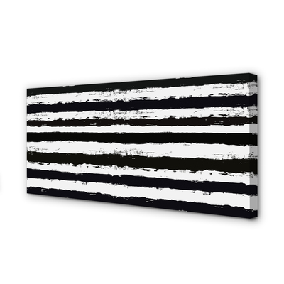 Canvas print Irregular stripes of a zebra