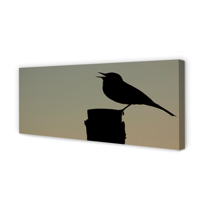 Canvas print Black bird
