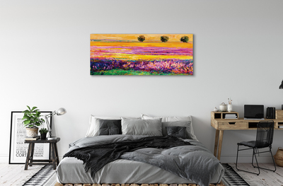 Canvas print Sky trees