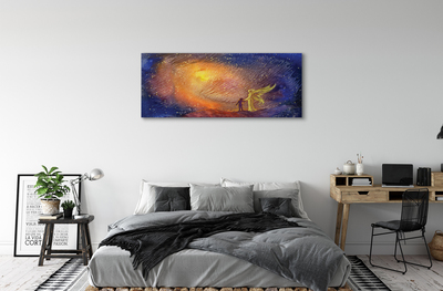 Canvas print Man sky