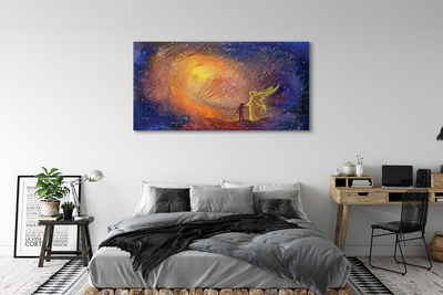 Canvas print Man sky