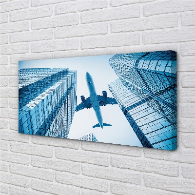 Canvas print Building sky plane