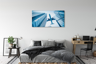 Canvas print Building sky plane