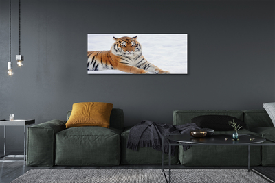Canvas print Tiger winter