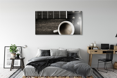 Canvas print Coffee guitar