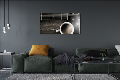 Canvas print Coffee guitar