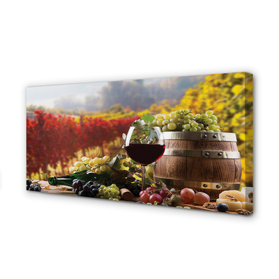 Canvas print Fall wine glass
