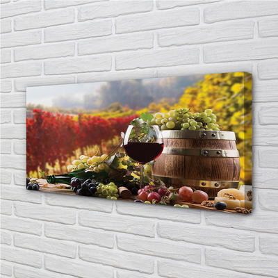 Canvas print Fall wine glass