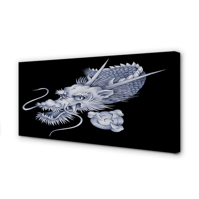 Canvas print Japanese dragon head