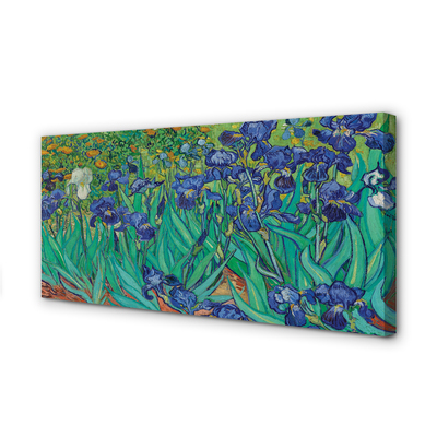 Canvas print Iris flower art