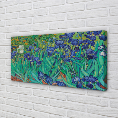 Canvas print Iris flower art