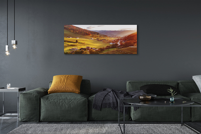 Canvas print Germany building forest valley
