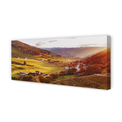 Canvas print Germany building forest valley