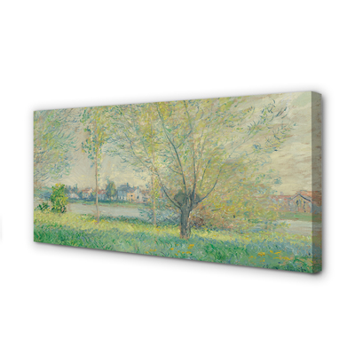 Canvas print Art painted meadow