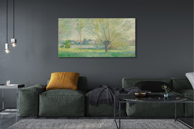 Canvas print Art painted meadow