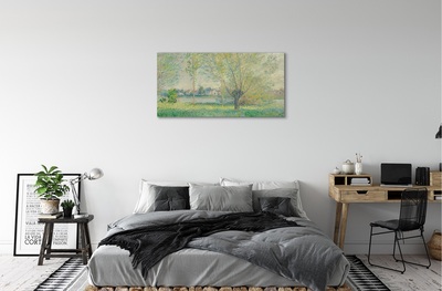 Canvas print Art painted meadow