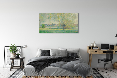 Canvas print Art painted meadow