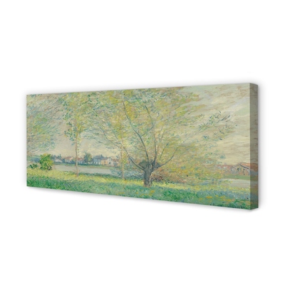 Canvas print Art painted meadow