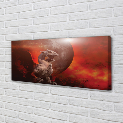 Canvas print Fire dragon