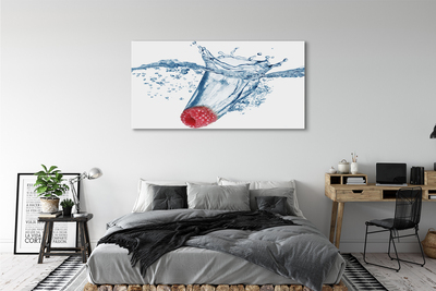 Canvas print Raspberry juice