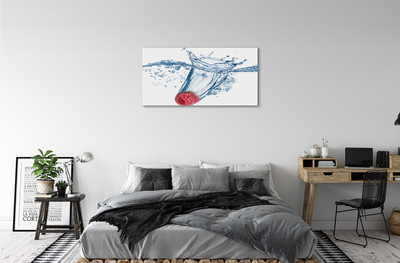 Canvas print Raspberry juice