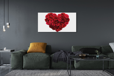 Canvas print Heart of roses