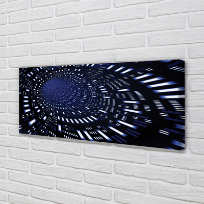 Canvas print 3d blue tunnel